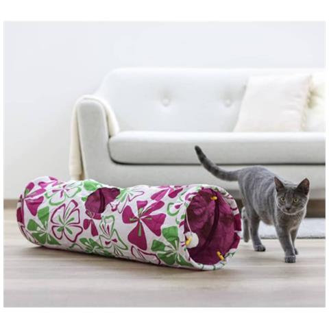 Tunnel Per Gatti Flower 25x90 Cm 82638 - Foto 2