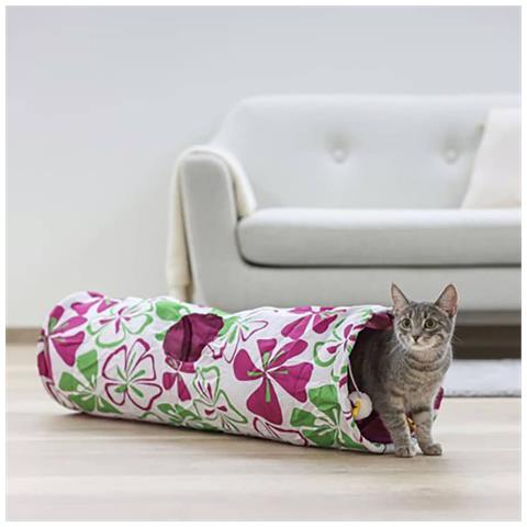 Tunnel Per Gatti Flower 25x90 Cm 82638 - Foto 3