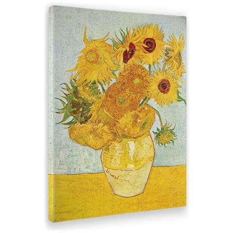 Quadro Vincent Van Gogh Stampa su Tela Canvas Poppy Field 50 X 70 Cm