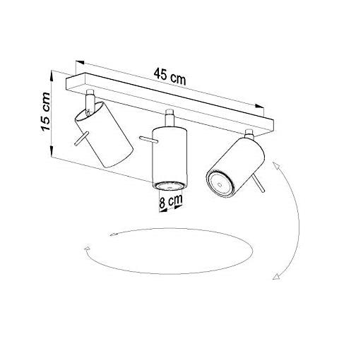 Luce Led, Grau, 8 X 45 X 15 - Foto 2