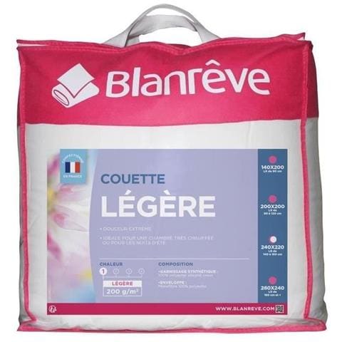Piumino In Microfibra Leggera - 220 X 240 Cm - Bianco - Foto 2