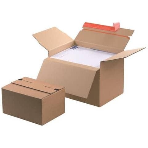 Scatola Automontante Altezza Variabile In Cartone F. to 23,8x17x6-13 Cm Avana - Cp 141.101 (conf. 10) - Foto 1