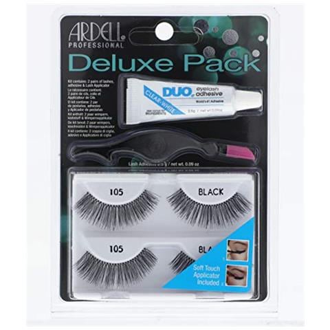 Ciglia Deluxe Pacchetto 105, Nero - 1 Paio - Foto 1