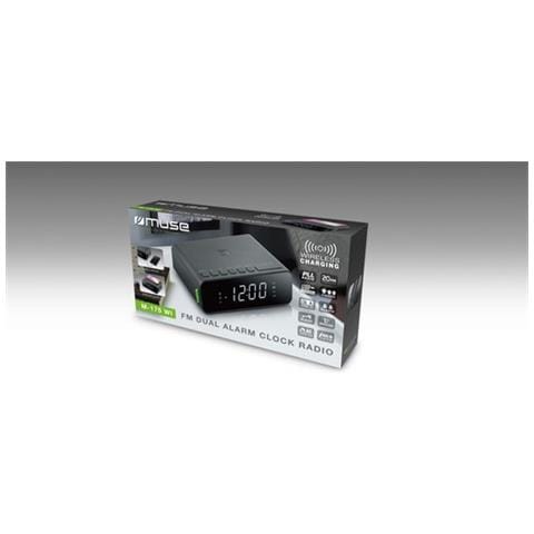 Radiosveglia M-175 WI con Schermo 0,9" LED Altoparlanti Colore Nero - Foto 2