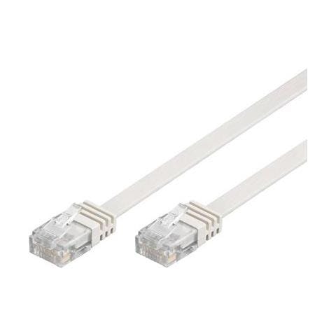 Cavo Patch U / Utp Cat6, Piatto, 5 M, 250 Mhz, Bianco - Foto 1