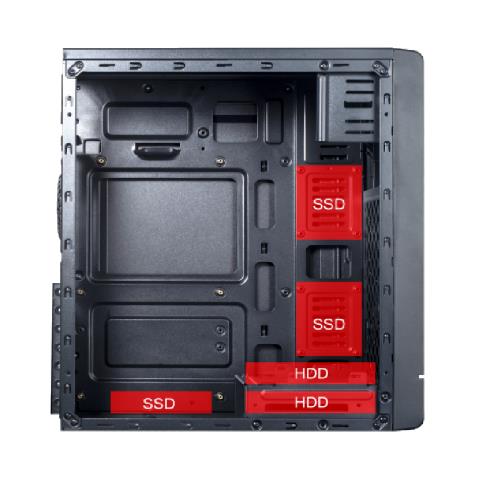 CASA53 computer case Midi Tower Nero 500 W - Foto 2