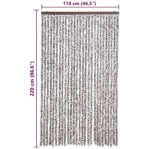 Zanzariera Marrone e Beige 118x220 cm Ciniglia - Foto 6