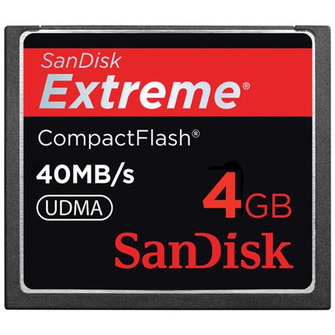 4GB Extreme CompactFlash, CompactFlash, Nero, UDMA 5 - Foto 1