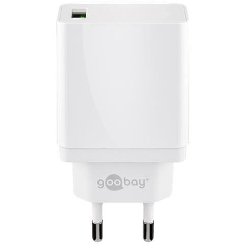 Caricatore Usb Quick Charger Qc3.0 (18w) Bianco - Foto 1
