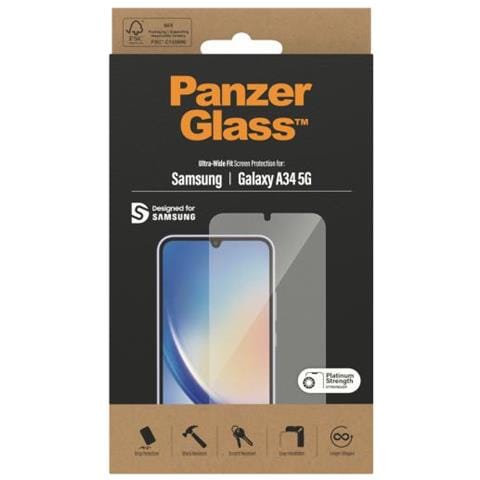 Classic Fit Pellicola Proteggischermo Trasparente Samsung 1 Pz - Foto 2