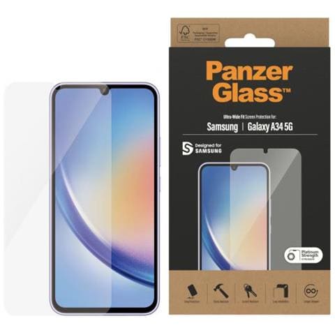 Classic Fit Pellicola Proteggischermo Trasparente Samsung 1 Pz - Foto 3