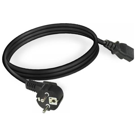 Ac3305 Electriciteitssnoer Zwart 2 M Netstekker Tipo F Spina C13 - Foto 2