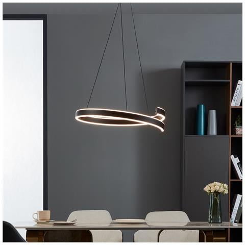 Lampadario Moderno Andabaia-z Led Alluminio Nero - Foto 1