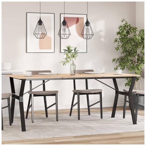 Telaio Gambe A Y Per Tavolo Da Pranzo 180x80x73 Cm In Ghisa - Foto 1
