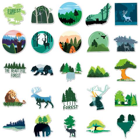 Pacchetto Di Adesivi Fai-da-te - 50 Design Unici   Foresta - Foto 2