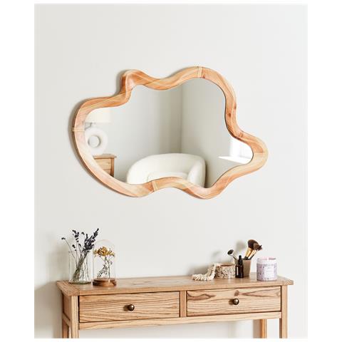 Specchio Drevant 49 Cm 89 Cm Legno Naturale - Foto 1