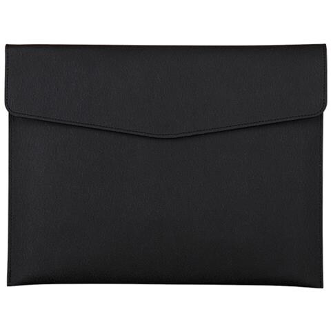 Borsa Portadocumenti In Pelle Pu Nera Con Chiusura Magnetica - Foto 1