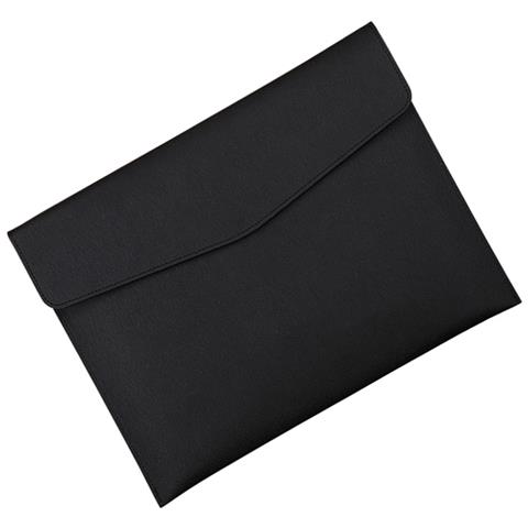 Borsa Portadocumenti In Pelle Pu Nera Con Chiusura Magnetica - Foto 4