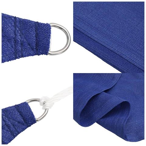 Vela Parasole 160 G /m Rettangolare Blu 3x5 M In Hdpe - Foto 2