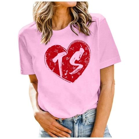 Maglietta Stampata Ts Da Donna Hohololo, Rosa, Taglia L - Foto 3