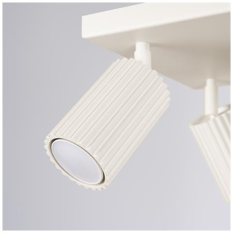 Lampada Da Soffitto Karbon 4 Beige Sl. 1602 - Minimalista Lampada Da Soffitto Beige 16.5x25x25 Cm - Foto 8