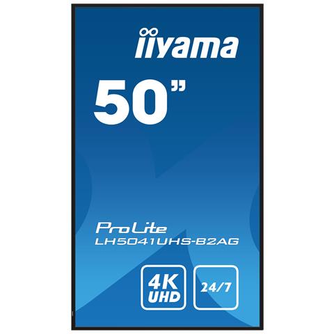 LH5041UHS-B2AG visualizzatore di messaggi Pannello piatto per segnaletica digitale 127 cm (50") LCD 500 cd /m² 4K Ultra HD Nero 24/7 - Foto 2
