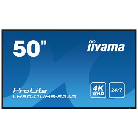 LH5041UHS-B2AG visualizzatore di messaggi Pannello piatto per segnaletica digitale 127 cm (50") LCD 500 cd /m² 4K Ultra HD Nero 24/7 - Foto 1