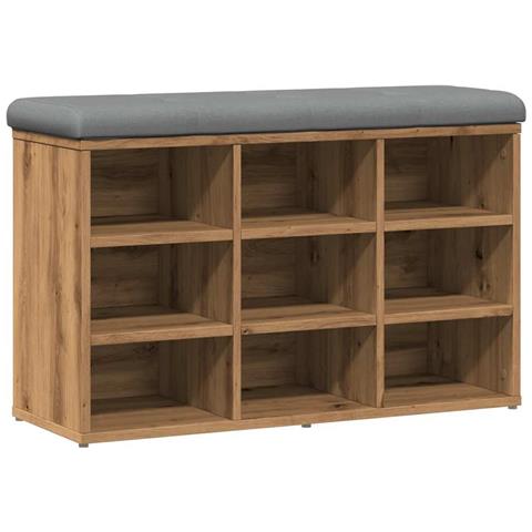 Scarpiera Rovere Artigianale 82x32x50 Cm In Legno Multistrato - Foto 2