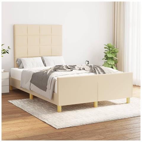 Giroletto Senza Materasso Crema 120x190cm In Tessuto - Foto 1