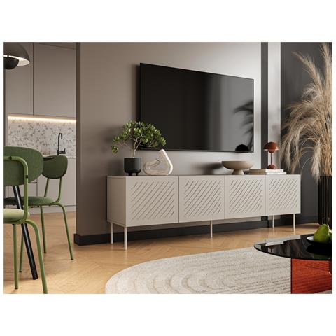 Armadio RTV SIENA 200x40x60 cashmere opaco - Foto 4