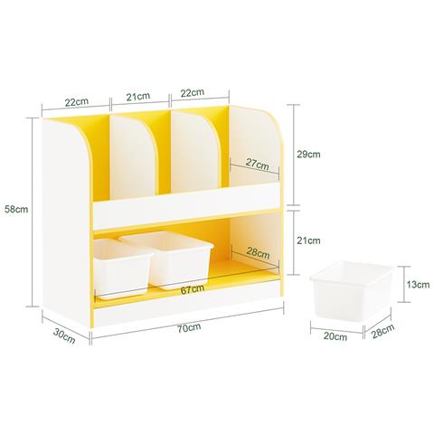 Scaffale Portaoggetti 70x30x58 Cm Kmb107-g - Foto 2