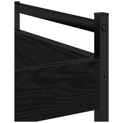 Carrello da cucina  Rovere nero 50x30x70 cm Legno ingegnerizzato - Foto 9