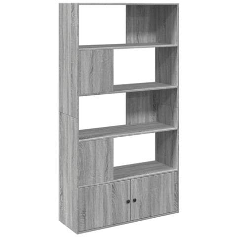 Libreria Grigio Sonoma 100x36x189 cm in Legno Multistrato - Foto 1