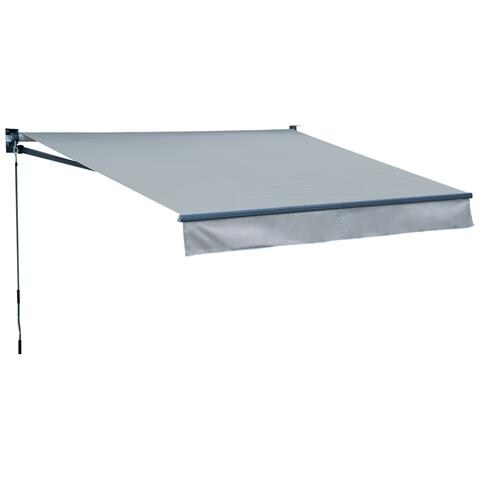 Tenda Saule 2,95 × 2,5m - Tessuto Grigio E Struttura Grigia - Foto 1