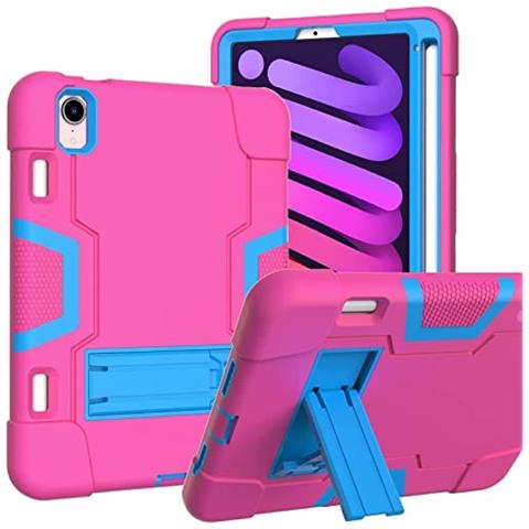 Custodia Per Ipad Mini 6 8.3"" Con Supporto E Alloggiamento Per Stilo Rosa - Foto 1