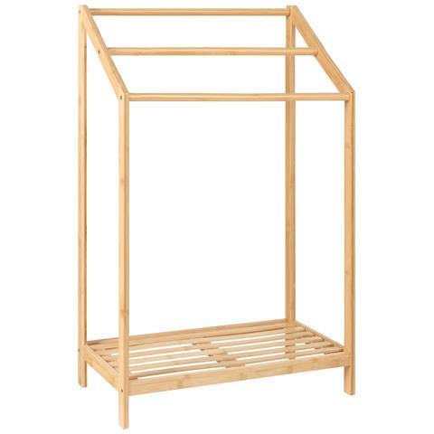 Porta Asciugamani Con Ripiano Yungas Legno Di Bambù Marrone Chiaro - Foto 2