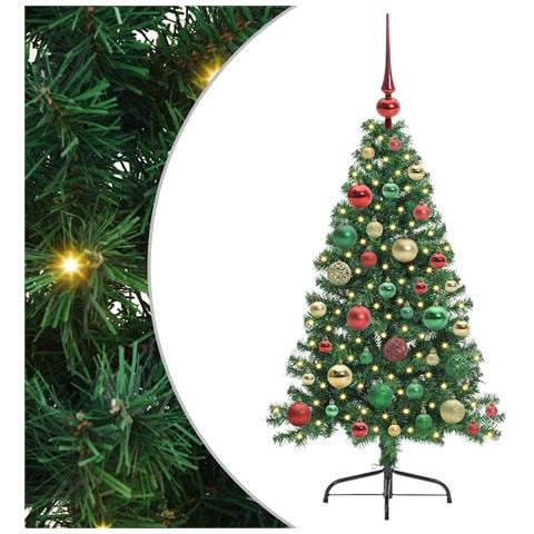Albero di Natale artificiale con luci integrate Verde 120 cm - Foto 1