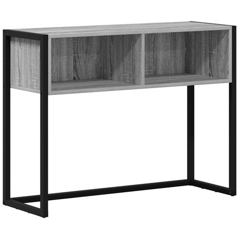 Tavolino Grigio Sonoma 100 x 36 x 75 cm Legno multistrato - Foto 1