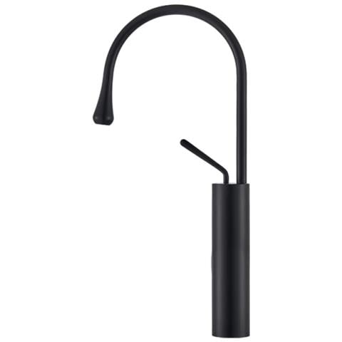 Rubinetto per lavabo da bagno, Blackswan, tipo M67, modello nero opaco, misura 49 cm - Foto 1