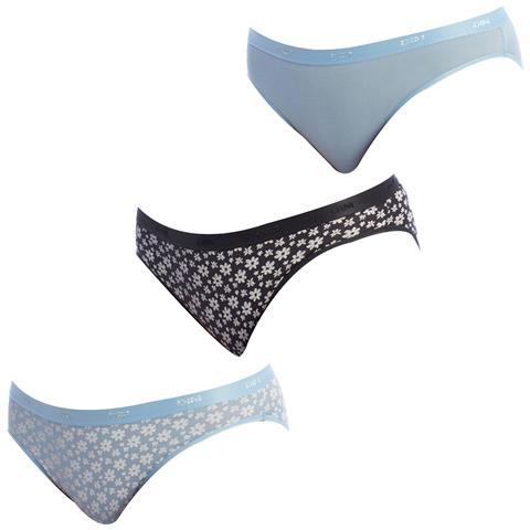 Confezione Da 3 Mutandine Slips Cotone Elasticizzato D4c17 Per Donna - Foto 1