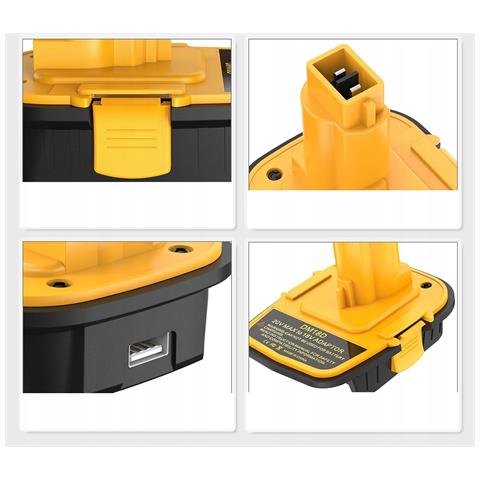 Adattatore Per Batterie Dewalt E Milwaukee 18v Dm18d - Compatibile Con Utensili Dewalt 18v | Montaggio Facile | Alta Efficienza - Foto 8