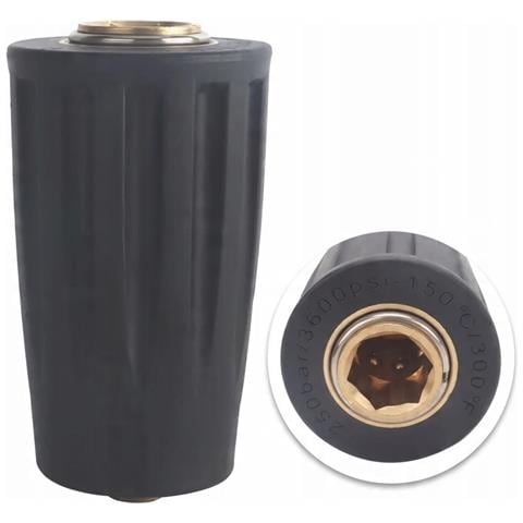 Connettore Rapido D12 1/4m - Compatibile Con Idropulitrici Nilfisk Alto, Kew, Kranzle | 250 Bar, 150°c | Filettatura 1/4"" M | Alta Resistenza - Foto 2