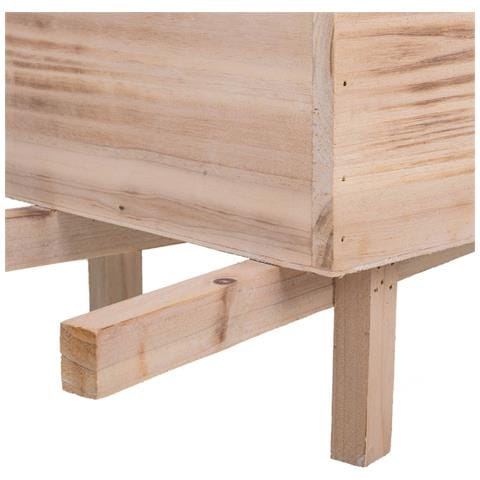 Carrello Portafiori In Legno Marrone 48x19,1x22,4h - Foto 8