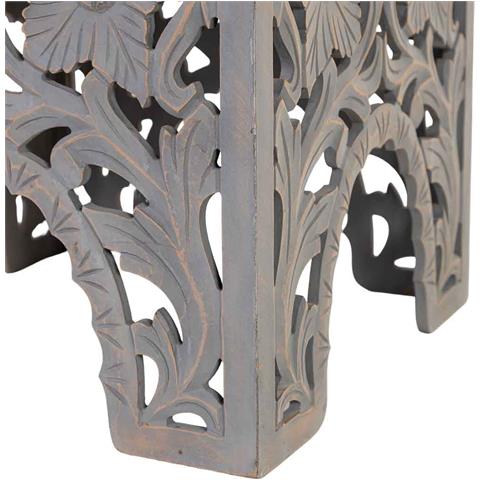 Tavolino In Legno Bianco Fatto A Mano 45x45x45h - Foto 7