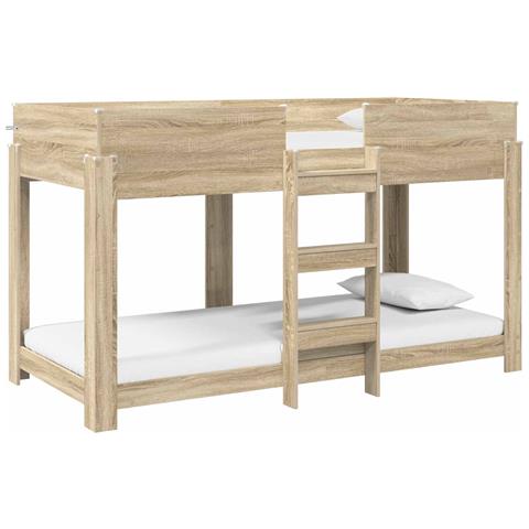 Letto a Castello per Bambini Rovere Sonoma 90 x 200 cm - Foto 1