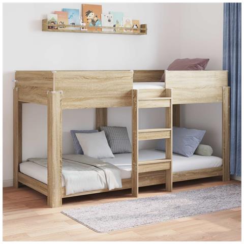 Letto a Castello per Bambini Rovere Sonoma 90 x 200 cm - Foto 2