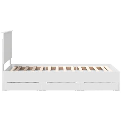 Struttura del letto Bianco 75 x 190 cm Legno Ingegnerizzato - Foto 9