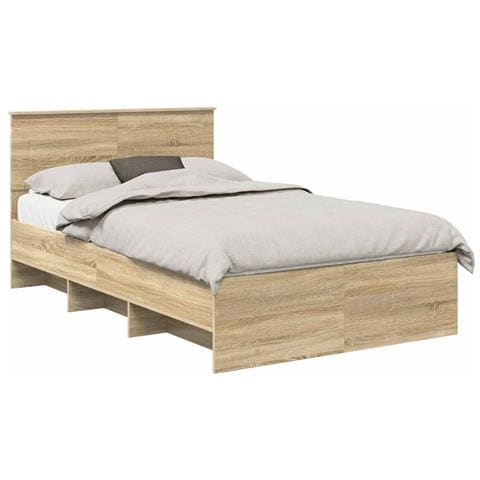 Struttura del letto con testiera Rovere Sonoma 137 x 203 cm - Foto 1