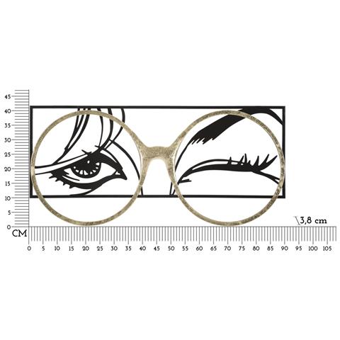 Decorazione In Metallo 3d Occhi 2-multicolore-metallo-89,5x3,8x41,3 Cm - Foto 6
