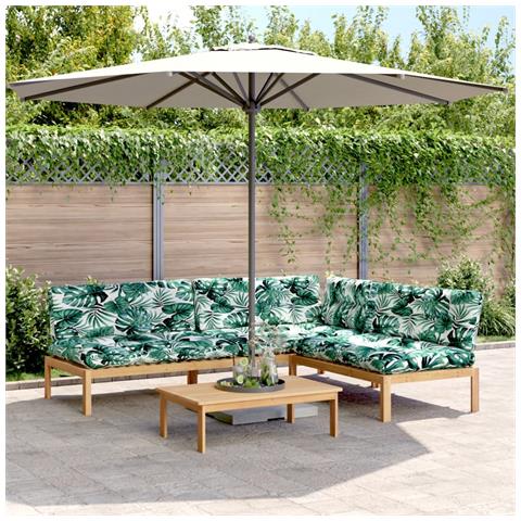 Set Divani Pallet Giardino 4pz Cuscini Legno Massello Acacia - Foto 2